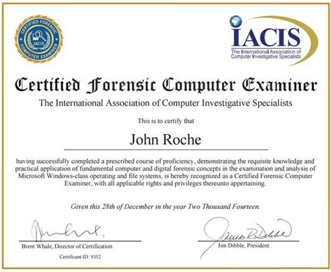 Forensic Examiner Certification